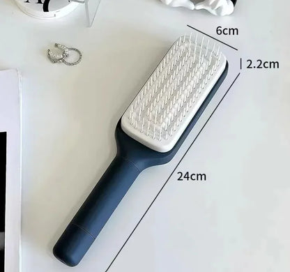 4 In 1 Self Cleaning Hair Brush New Self-Cleaning Anti-Static Massage Comb Scalable Rotate Lifting Self Cleaning Hairbrush